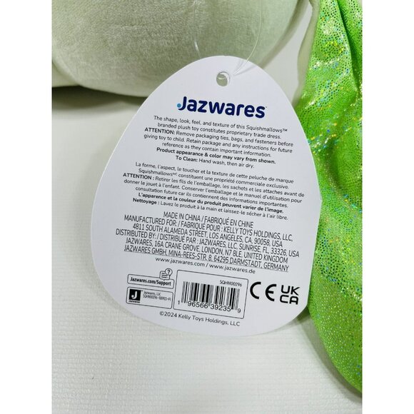 Squishmallows HugMees 10" Hara The Bunny Plush Stuffed Animal Green - Picture 7 of 8